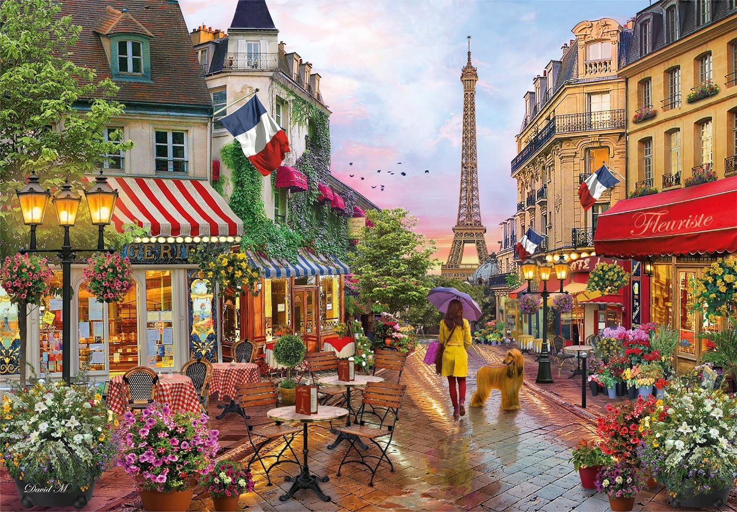 Clementoni Flowers In Paris Jigsaw Puzzle (1000 Pieces)