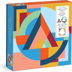 Galison Organic Geometry, Frank Lloyd Wright Multi Puzzle Jigsaw Puzzle (500 Pieces)