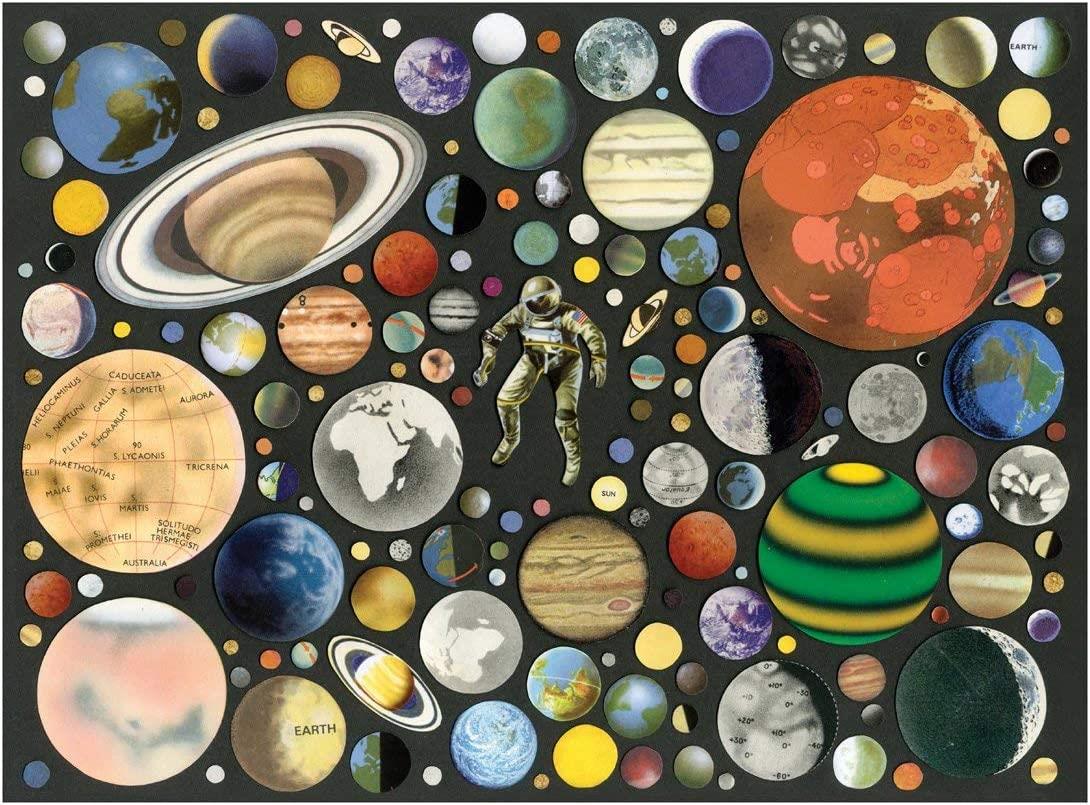 Galison Zero Gravity Jigsaw Puzzle With Shaped Pieces (1000 Pieces)
