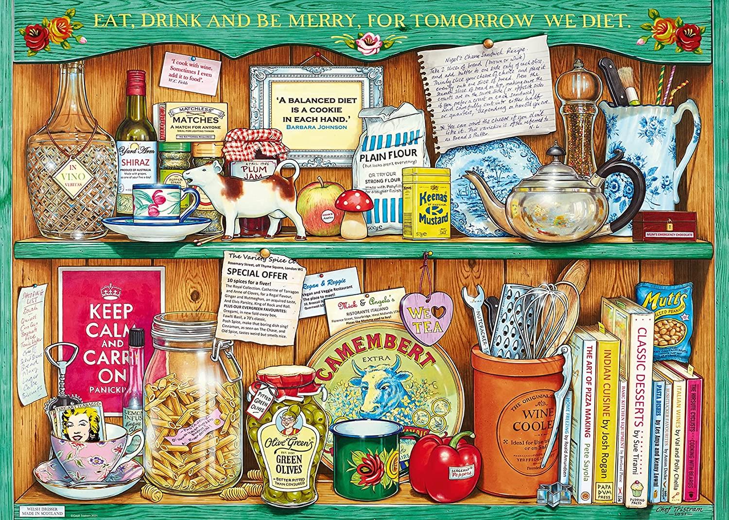 Ravensburger Cook's Cabinet, The Cabinet Collection  Jigsaw Puzzle (1000 Pieces) DAMAGED BOX