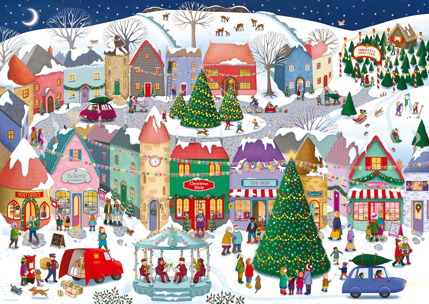 Ravensburger Christmas Town Jigsaw Puzzle (1000 Pieces)