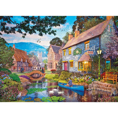 Gibsons Tea on the River Jigsaw Puzzle (500 Pieces)