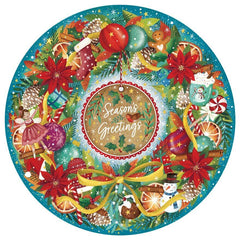 Gibsons Season's Greetings Circular Jigsaw Puzzle (500 Pieces)