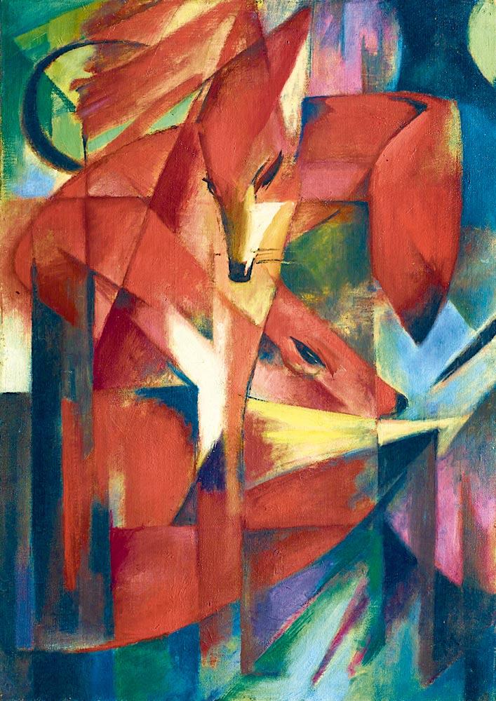 Bluebird Art Franz Marc - The Foxes, 1913 Jigsaw Puzzle (1000 Pieces)