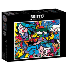 Bluebird Romero Britto - Britto Garden Jigsaw Puzzle (1000 Pieces)