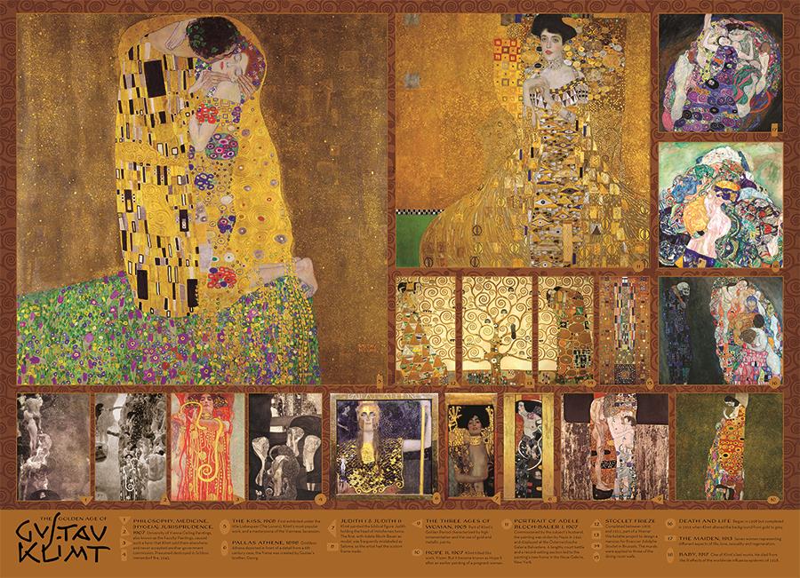 Cobble Hill The Golden Age of Klimt Jigsaw Puzzle (1000 Pieces)