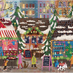 Galison Joy Laforme Merry Market Foil Jigsaw Puzzle (1000 Pieces)