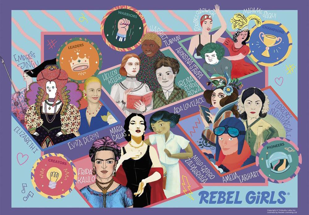 Gibsons Rebel Girls Jigsaw Puzzle (100 XXL Pieces) DAMAGED  BOX