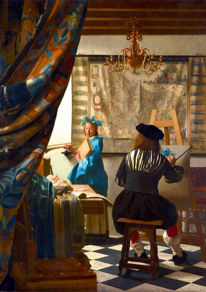 Bluebird Art Vermeer - Art of Painting, 1668 Jigsaw Puzzle (1000 Pieces)