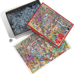 Cobble Hill Doodletown: Bookshop Jigsaw Puzzle (1000 Pieces)