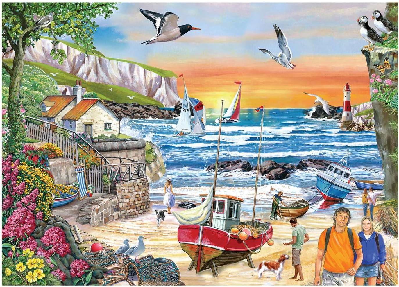 House of Puzzles Seaside Sunset BIG Jigsaw Puzzle (250 XL Pieces)
