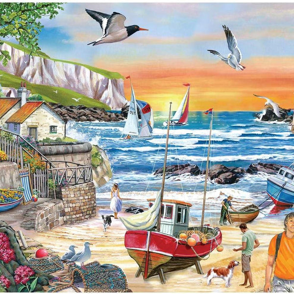 House of Puzzles Seaside Sunset BIG Jigsaw Puzzle (250 XL Pieces)