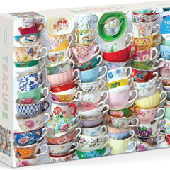 Galison Teacups Jigsaw Puzzle (1000 Pieces)