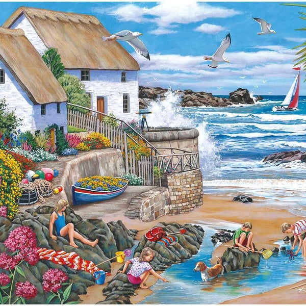 House of Puzzles Seaspray Cottages Jigsaw Puzzle (Big 500 XL Pieces)
