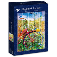 Bluebird Bluebirds on a Bicycle Jigsaw Puzzle (1000 Pieces)