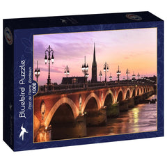 Bluebird Pont de Pierre, Bordeaux Jigsaw Puzzle (1000 Pieces)