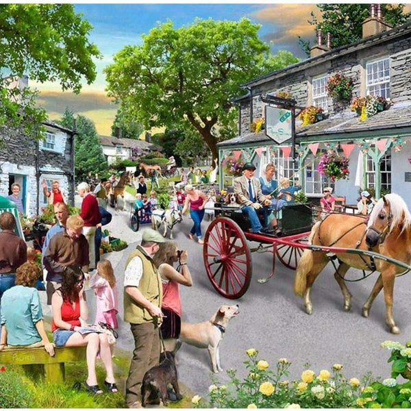 House of Puzzles Pony Parade Jigsaw Puzzle (Big 500 XL Pieces)