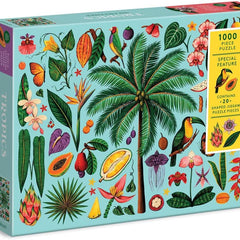 Galison Tropics Jigsaw Puzzle with Shaped Pieces (1000 Pieces)