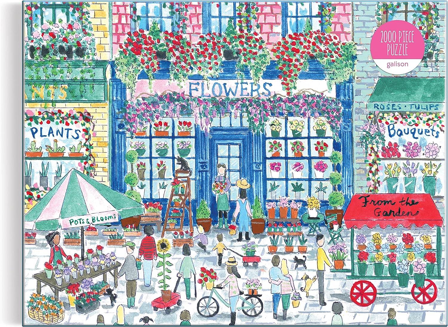 Galison Market in Bloom, Michael Storrings Jigsaw Puzzle (2000 Pieces)