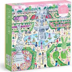 Galison Spring Egg Hunt, Michael Storrings Jigsaw Puzzle (500 Pieces)