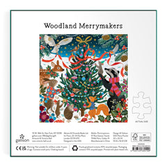 Galison Woodland Merrymakers, Victoria Ball Foil Jigsaw Puzzle (500 Pieces)