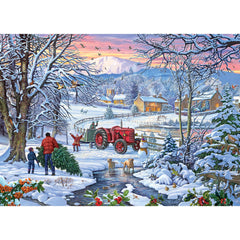 Gibsons Bringing Home the Tree Jigsaw Puzzle (1000 Pieces)