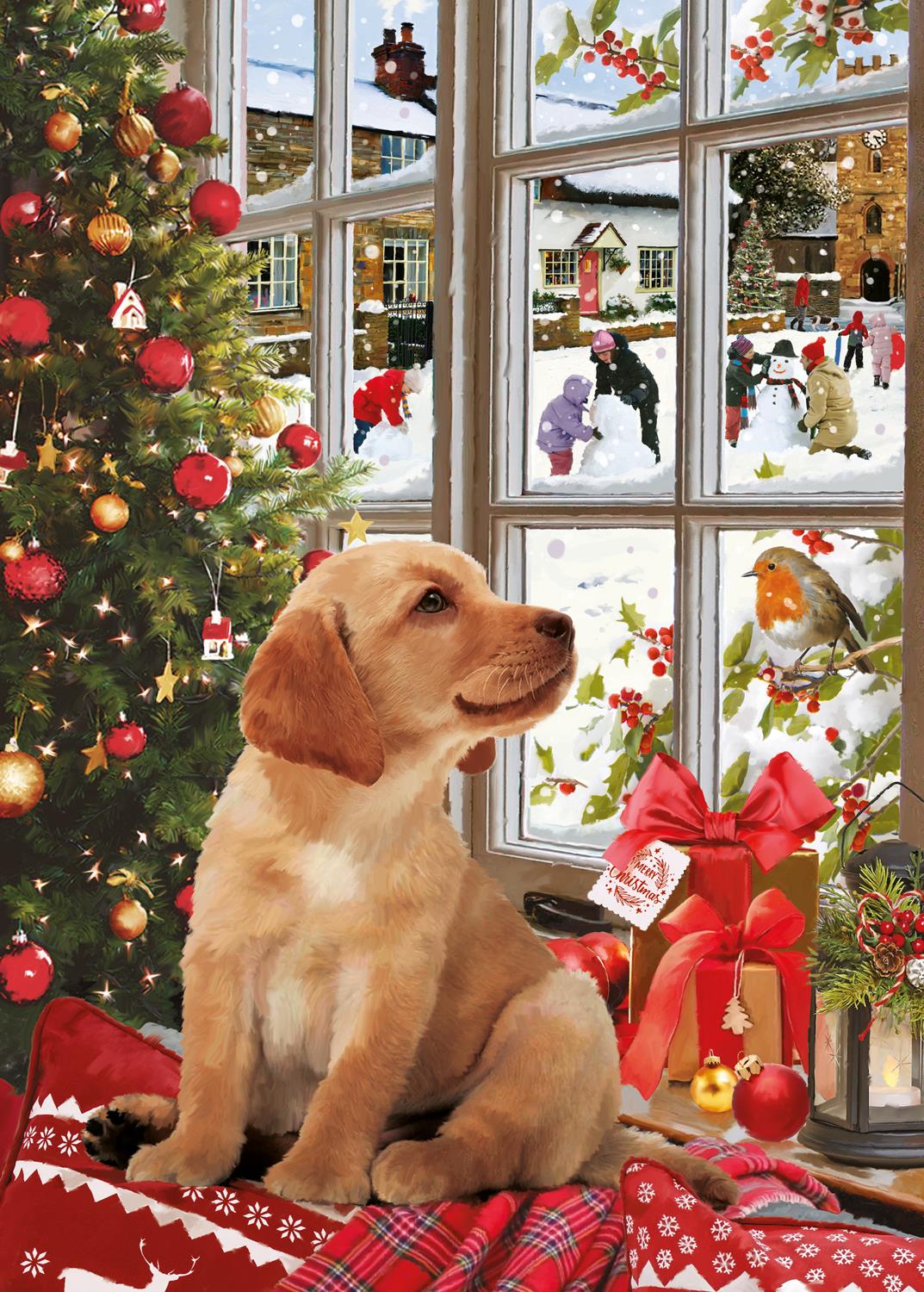 Otter House Christmas Window (Guide Dogs for the Blind) Jigsaw Puzzle (1000 Pieces)