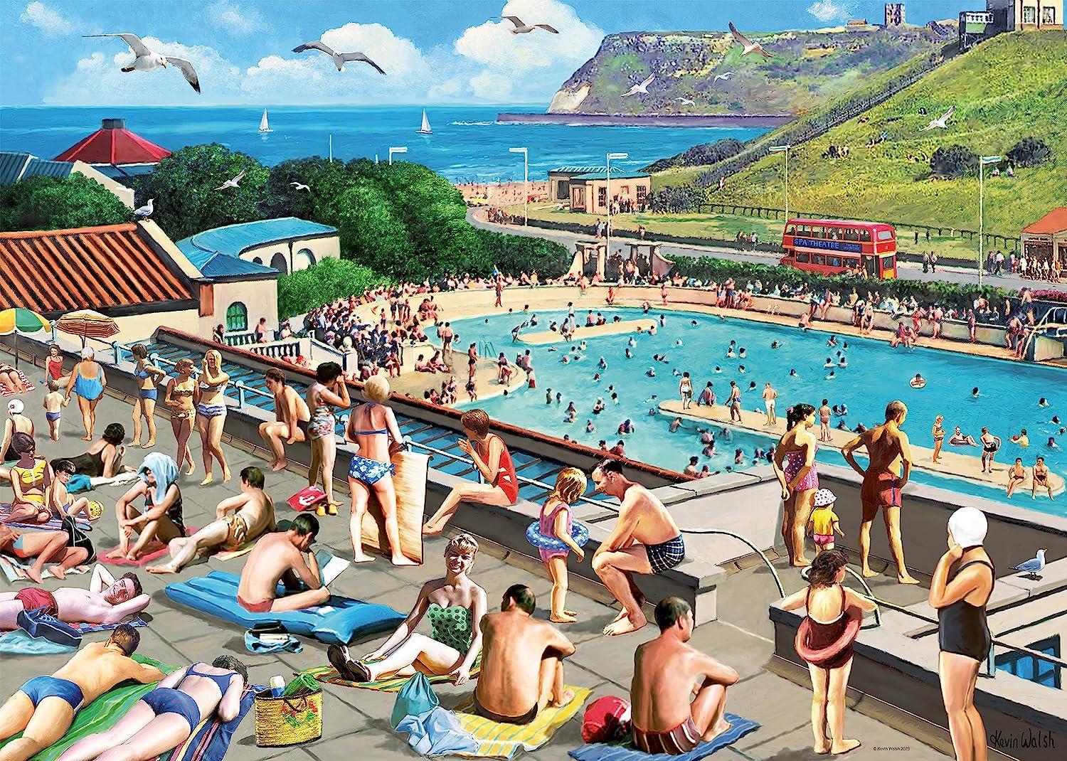 Ravensburger Leisure Days No.8 Scarborough North Bay & Pool Jigsaw Puzzle (1000 Pieces)