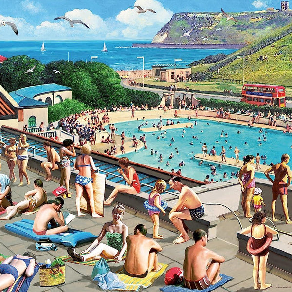 Ravensburger Leisure Days No.8 Scarborough North Bay & Pool Jigsaw Puzzle (1000 Pieces)