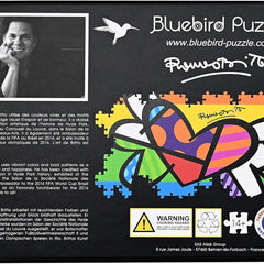 Bluebird Romero Britto - Heart Butterfly Jigsaw Puzzle (2000 Pieces)