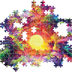 Clementoni Colour Boom Psychedelic Jungle Sunrise Jigsaw Puzzle (500 Pieces) DAMAGED BOX