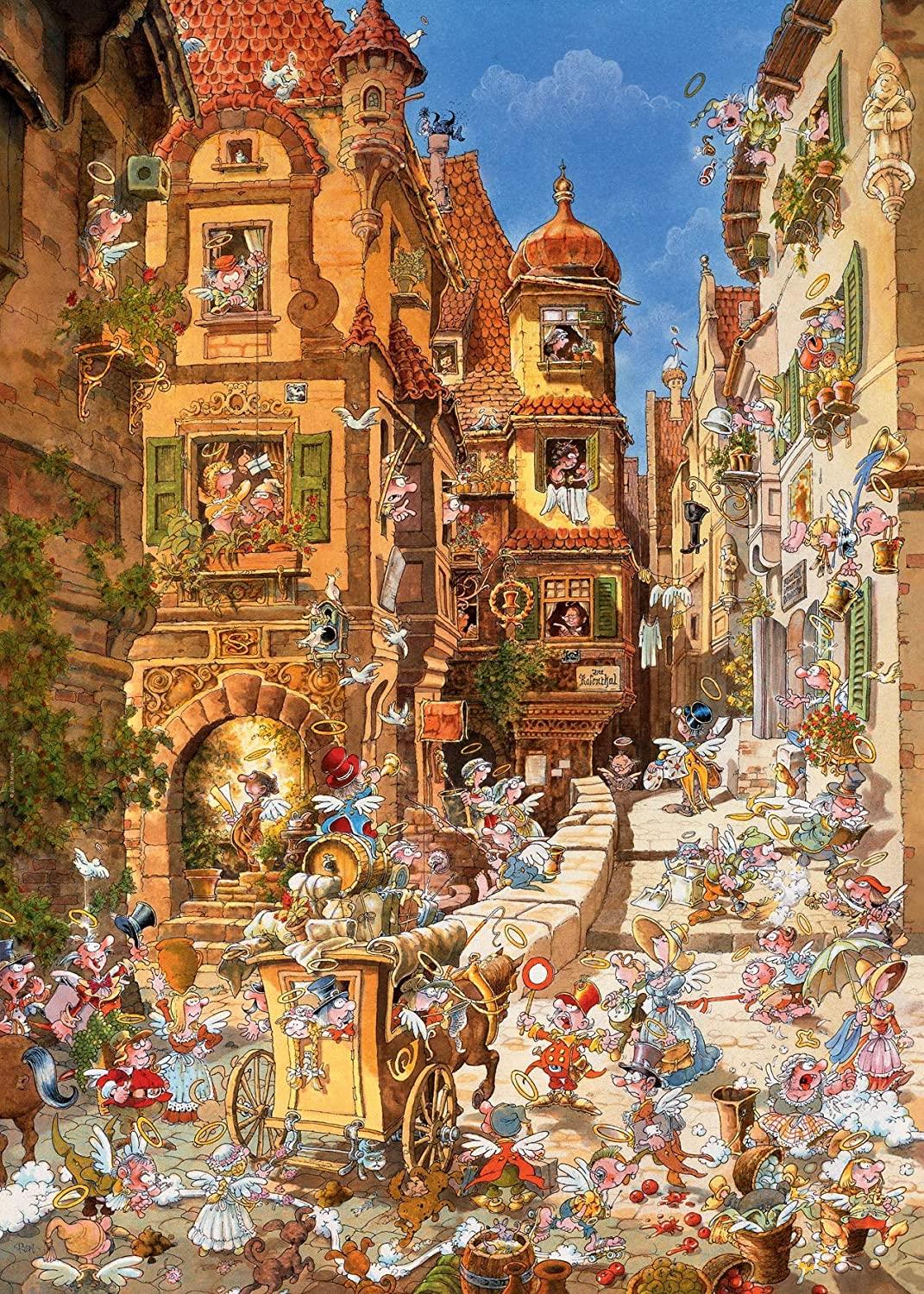Heye Romantic Town By Day, Michael Ryba Jigsaw Puzzle (1000 Pieces)
