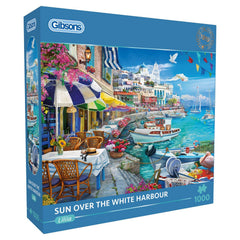 Gibsons Sun Over the White Harbour Jigsaw Puzzle (1000 Pieces)