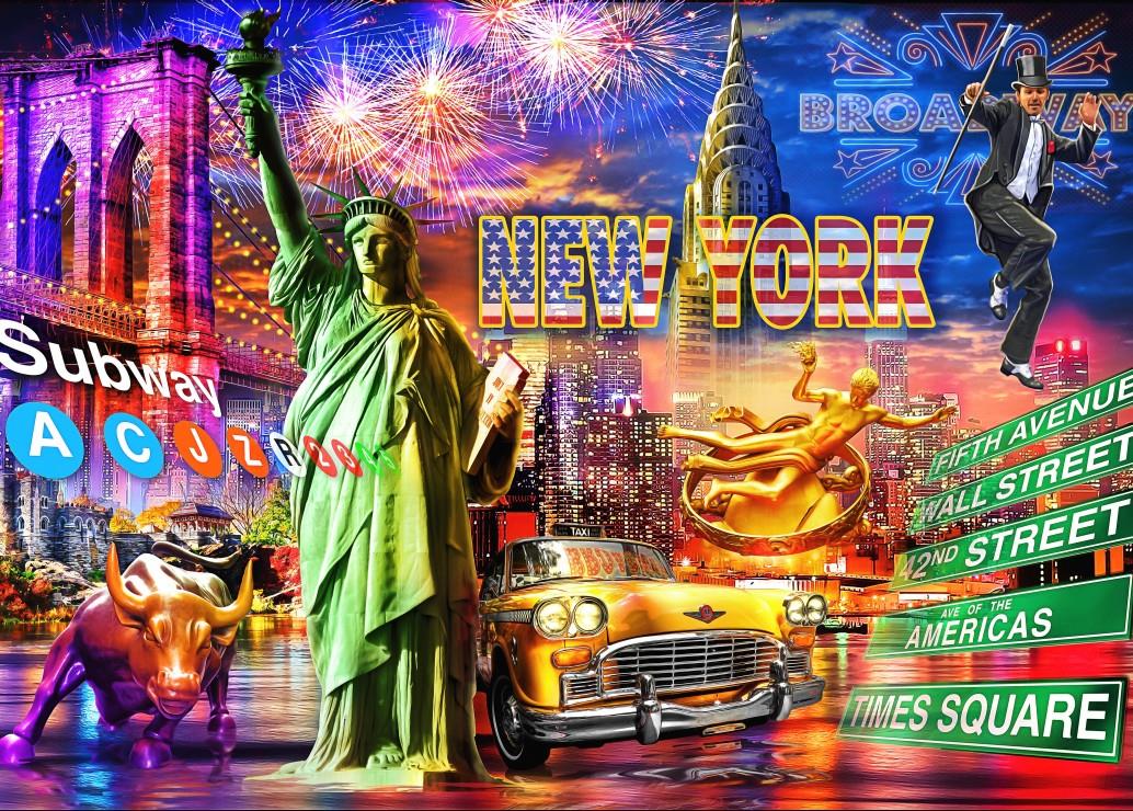 Bluebird New York Jigsaw Puzzle (500 Pieces)