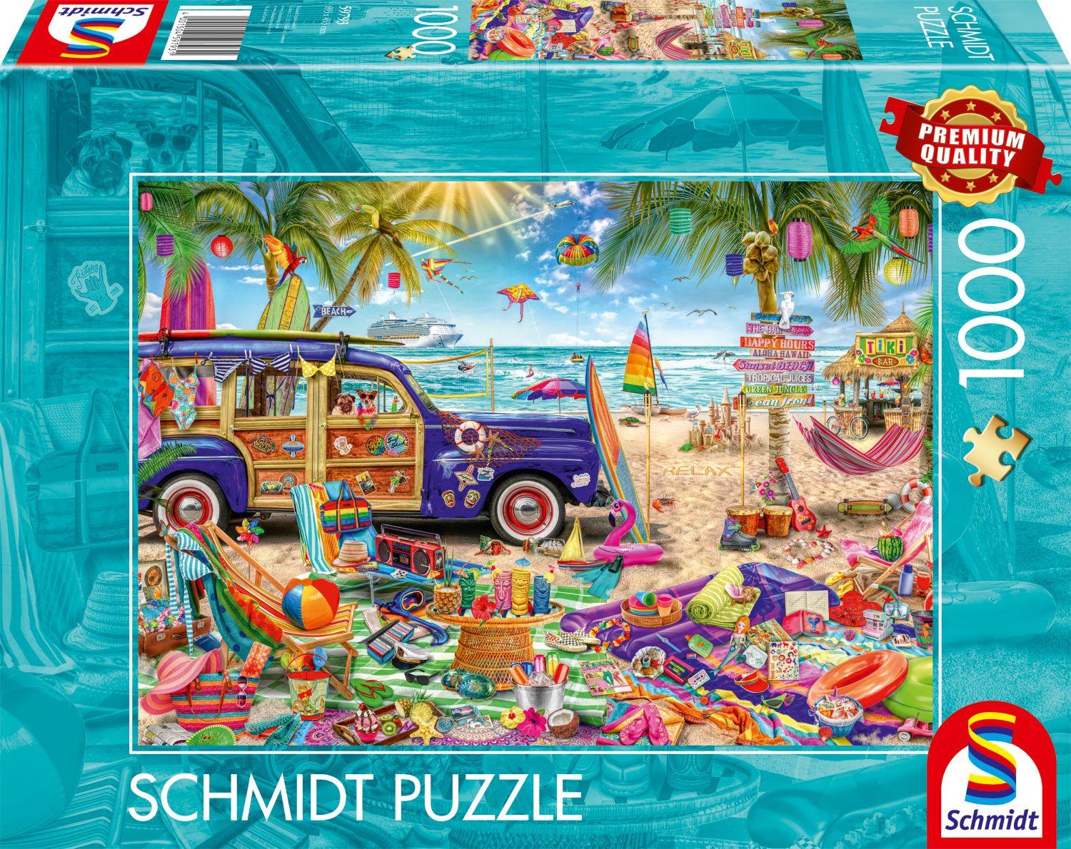 Schmidt A Sunny Break at the Seaside Jigsaw Puzzle (1000 Pieces)