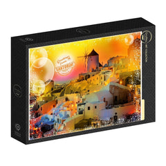 Grafika Travel around the World - Santorini Greece Jigsaw Puzzle (1000 Pieces)