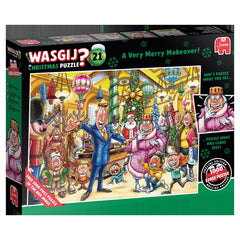 Wasgij Christmas 21 A Very Merry Makeover! Jigsaw Puzzles (2 x 1000 Pieces)