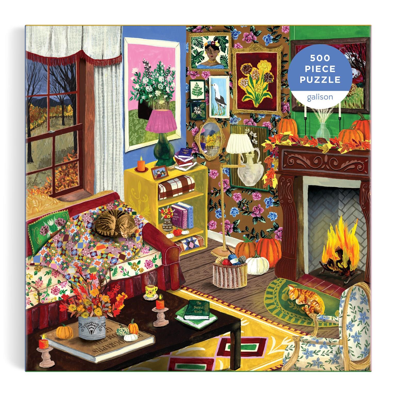 Galison Fall is in the Air Jigsaw Puzzle (500 Pieces)