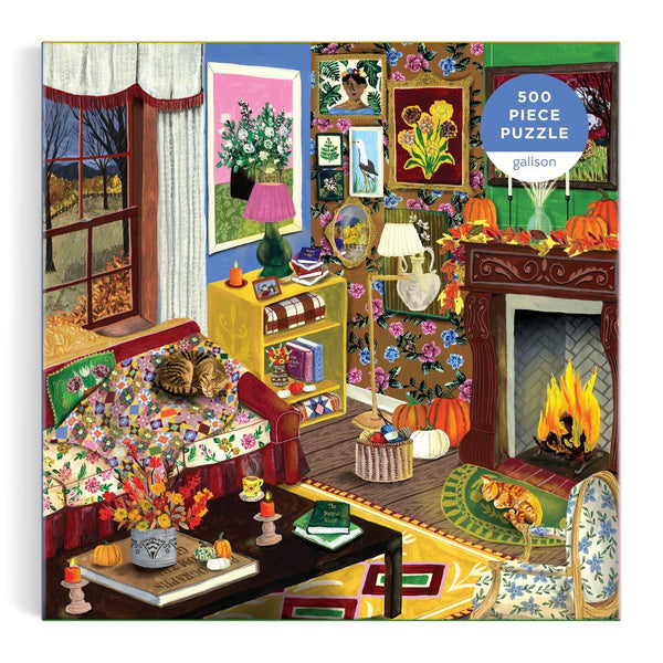 Galison Fall is in the Air Jigsaw Puzzle (500 Pieces)