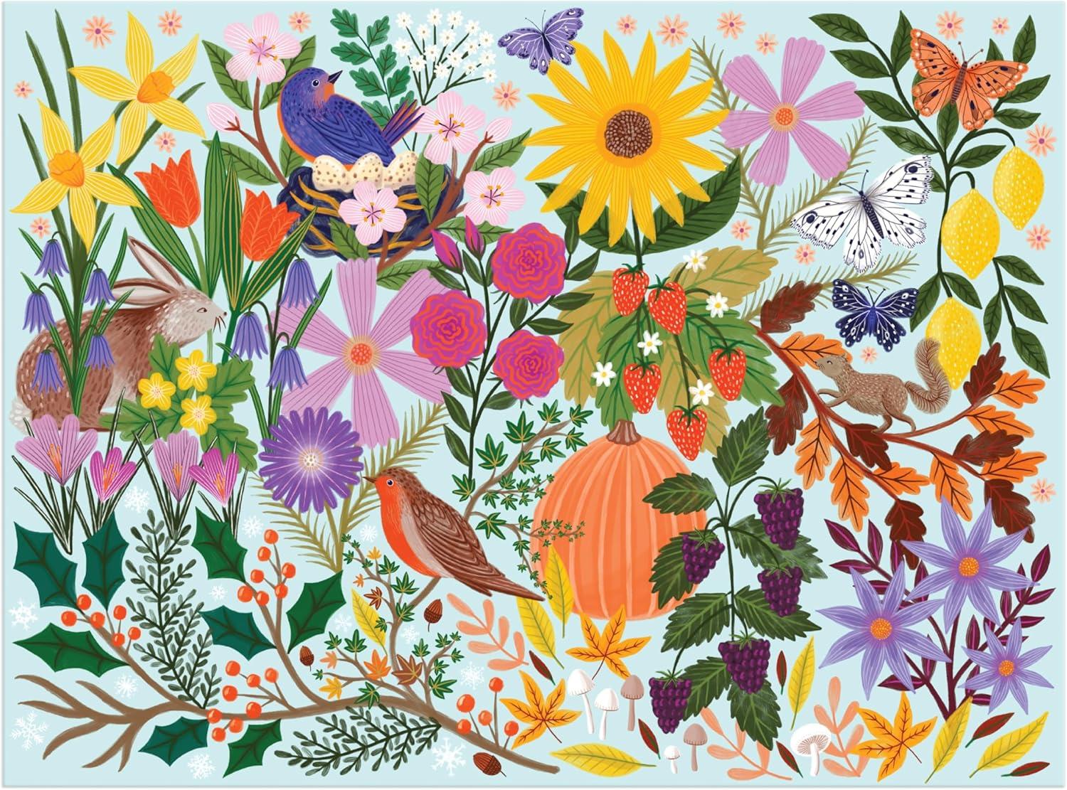 Galison Seasons in Bloom Jigsaw Puzzle (1000 Pieces)