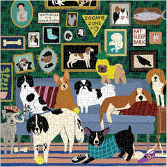 Galison Lounge Dogs Jigsaw Puzzle (500 Pieces)