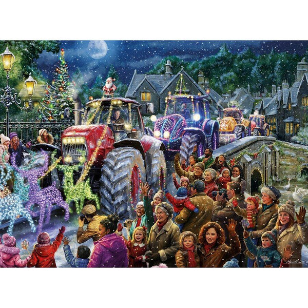Gibsons Farmer Christmas Jigsaw Puzzle (500XL Extra Large Pieces)