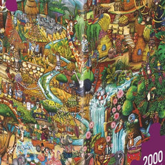 Heye Triangular , Exotic Safari, Berman Jigsaw Puzzle (2000 Pieces)