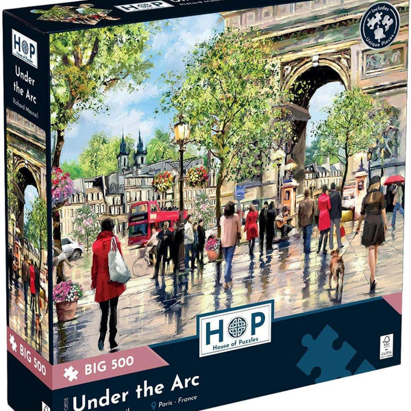 House of Puzzles Under the Arc BIG Jigsaw Puzzle (500 XL Pieces)