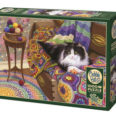 Cobble Hill Comfy Cat Jigsaw Puzzle (1000 Pieces)