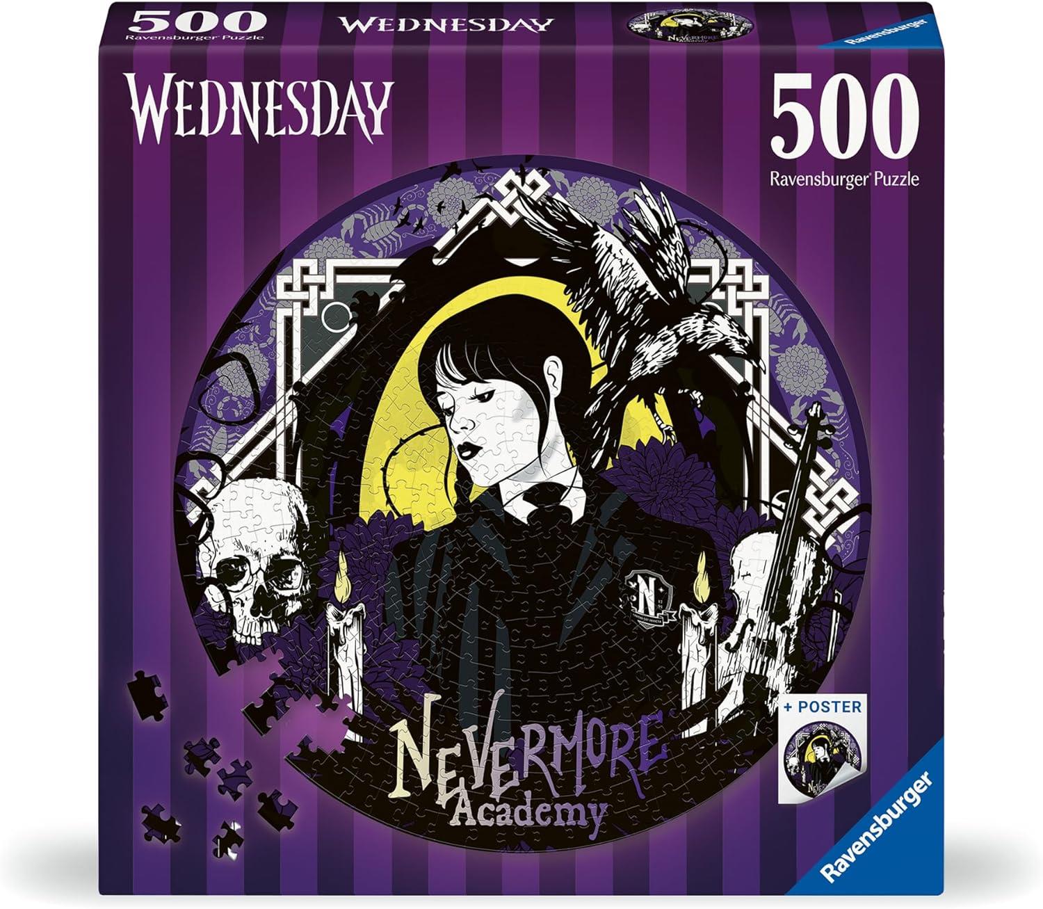 Ravensburger Wednesday, Nevermore Academy Jigsaw Puzzle (500 Pieces)
