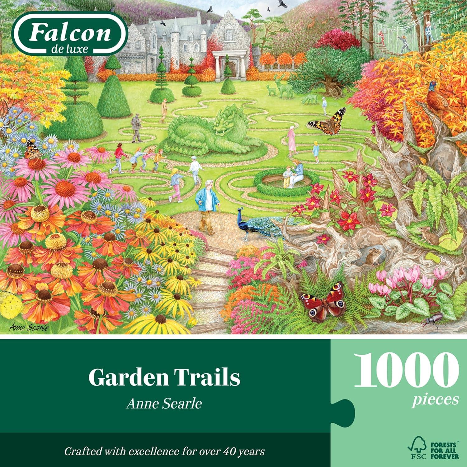 Falcon Deluxe Garden Trails Jigsaw Puzzle (1000 Pieces)