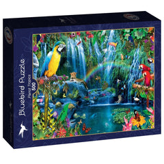 Bluebird Parrot Tropics Jigsaw Puzzle (500 Pieces)