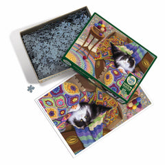 Cobble Hill Comfy Cat Jigsaw Puzzle (1000 Pieces)