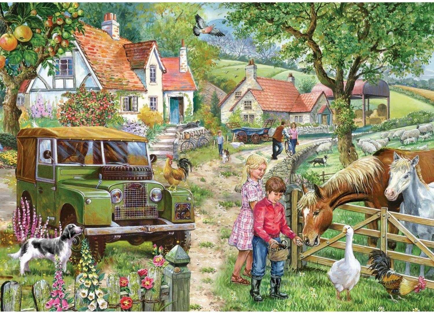 House of Puzzles Orchard Farm Jigsaw Puzzle (1000 Pieces) DAMAGED BOX